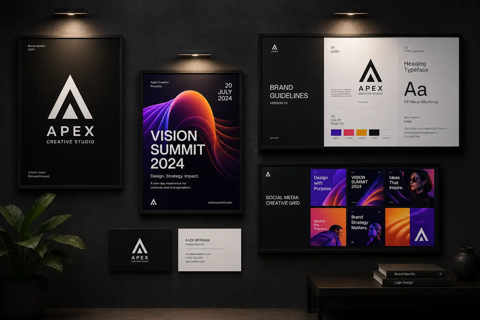 Portfolio of freelance graphic designer Mahesh Kulal showing logo design, poster design, and brand identity projects