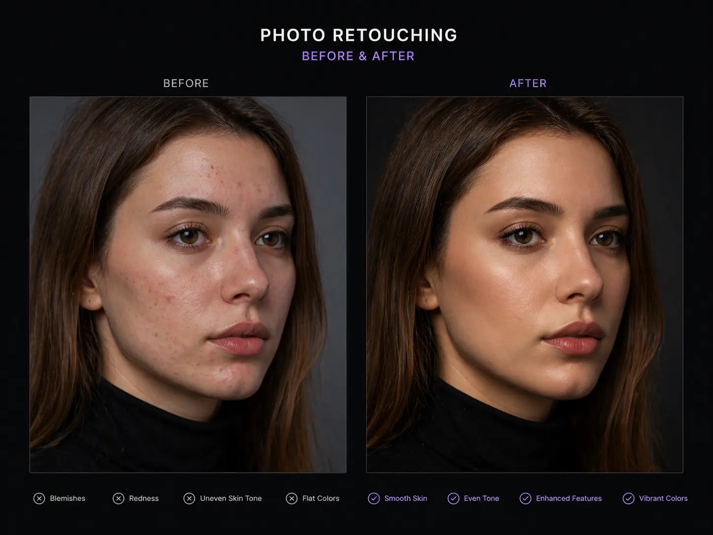 Professional photo retoucher Mahesh Kulal editing a portrait photograph with color correction in Adobe Photoshop